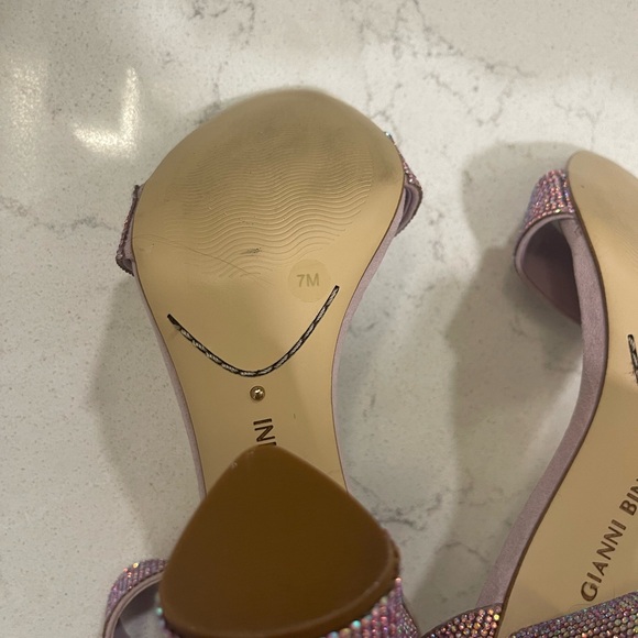 Lilac Gianni Bini Strap Heels - Picture 6 of 6
